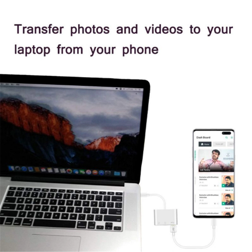 3 in 1 USB C SD Card Reader USB Camera Memory Card Adapter for New iPad PRO Mac Chromebook X