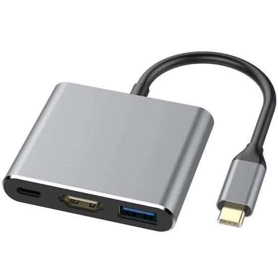 Adattatore multifunzione da USB-C a HDMI+USB3.0*2+PD+lettore di schede SD/TF